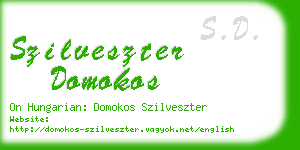 szilveszter domokos business card